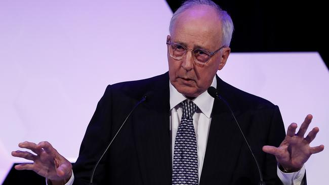 Former Prime Minister Paul Keating: “I’m not one for border closures, not anywhere, it’s the national economy.” Picture: Nikki Short