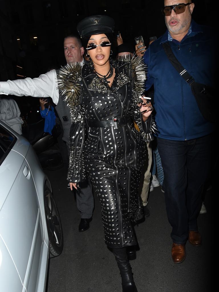 Cardi B wears Richard Quinn jumpsuit to Paris Fashion Week | news.com ...