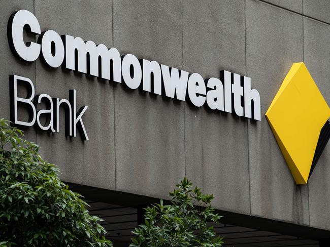 SYDNEY, AUSTRALIA - NewsWire Photos December 11, 2020: Commonwealth Bank Signage at a branch in the Sydney CBD. Picture: NCA NewsWire / James Gourley