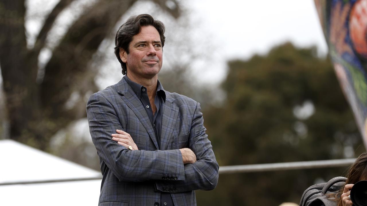 AFL CEO Gillon McLachlan is yet to determine a final day in charge. Picture: Phil Hillyard