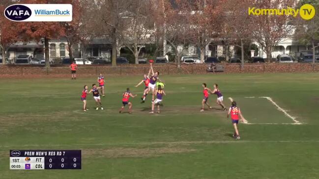 Replay: VAFA Round 7 - Fitzroy vs Collegians (Reserves)