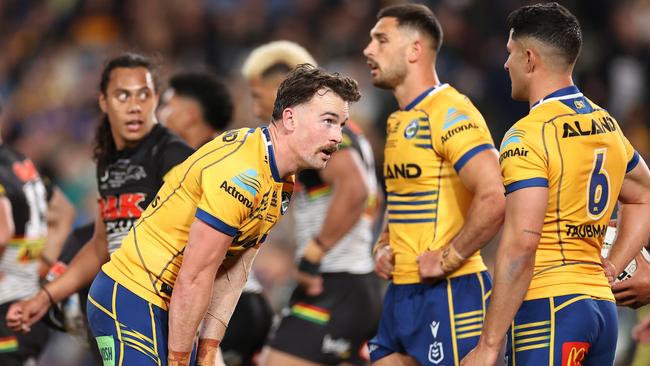 Clint Gutherson and the Eels had few answers for the Panthers. Picture: Cameron Spencer/Getty Images