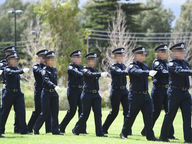 2/3/16 - The latest round of police cadets graduated from the police academy at Taperoo today. Photo Naomi Jellicoe