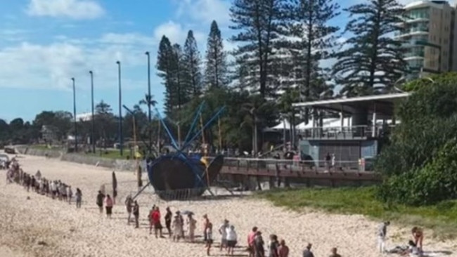 Mooloolaba Beach protest