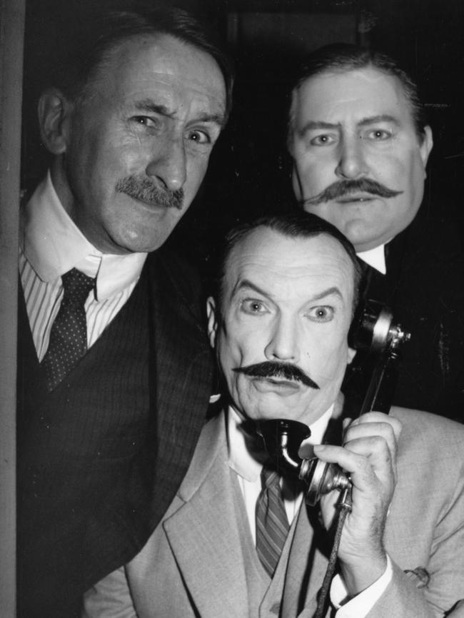 'A Flea in Her Ear' with John Gaden, Edwin Hodgeman and John Wood in 1991. Picture: Martin Jacka