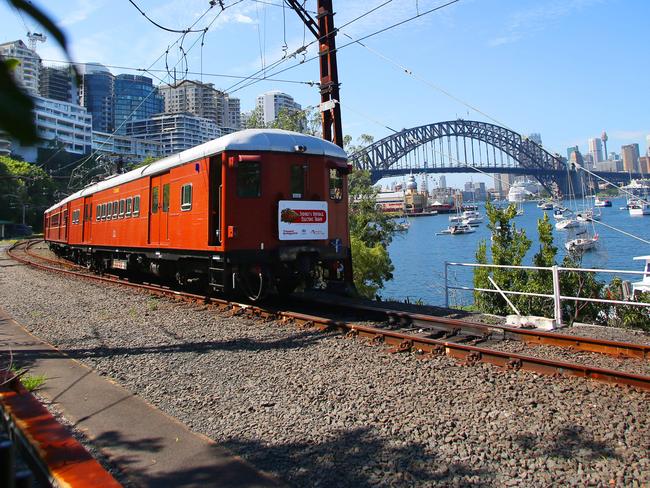 A heritage train took a trip on the tracks earlier this year. Picture: Phillip Rogers