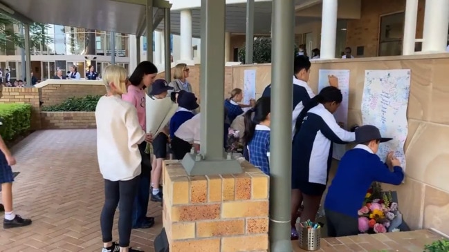 School's emotional tribute to slain student Sophie Wang