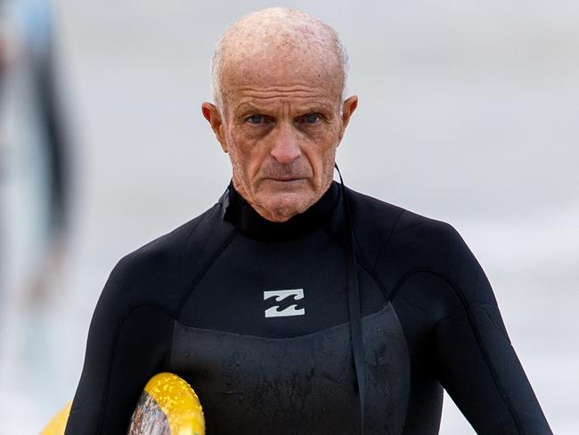 22-05-2024 - Jon Winfield surfing at Sharpes Beach, Skennars Head early Wednesday morning. Picture: Liam Mendes / The Australian