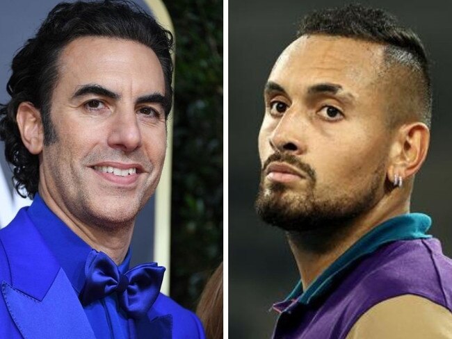 Sasha Baron Cohen cracked Nick Kyrgios up.