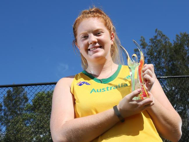 Alex Hulley won the 2016 Female Junior Athlete of the Year. Picture: Peter Kelly