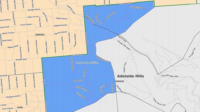 The proposed boundary change by Campbelltown Council. Picture: Supplied