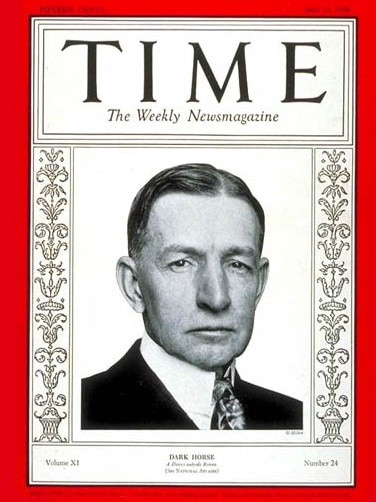 A 1928 TIME cover featuring Charles Dawes.