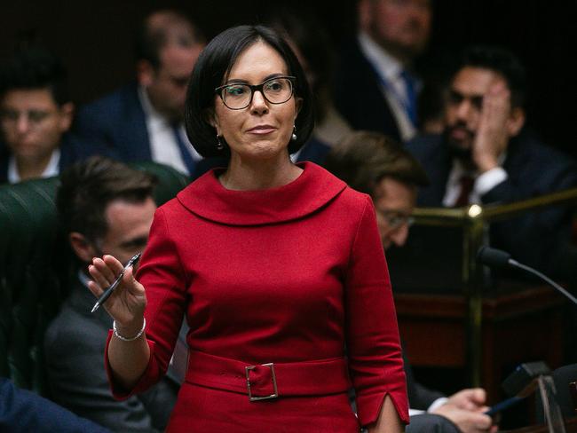 NSW Deputy Leader Prue Car speaks during Question Time in the Legislative Assembly at New South Wales Parliament House in Sydney, Picture: NewsWire / Gaye Gerard