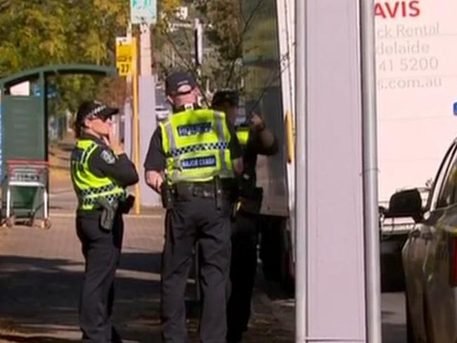 Police are investigating after a man aged in his 30s, fell from a moving rental truck at Sturt on Tuesday.
