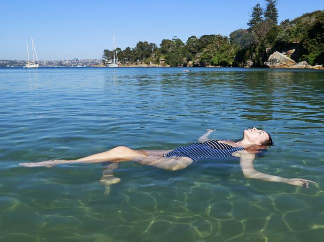 She prefers Sydney’s beaches over the pool. Picture: Tim Hunter