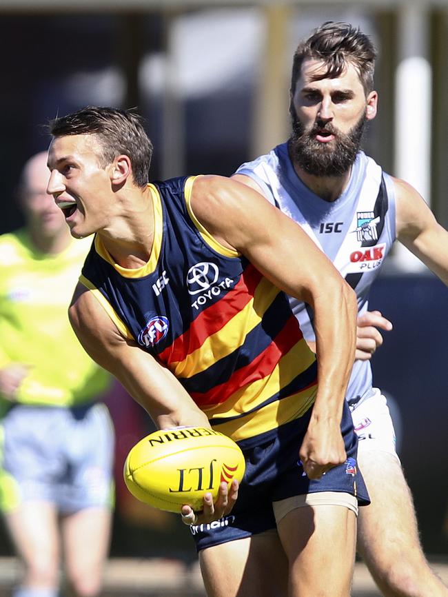 Tom Doedee will also debut for the Crows. Picture: Sarah Reed