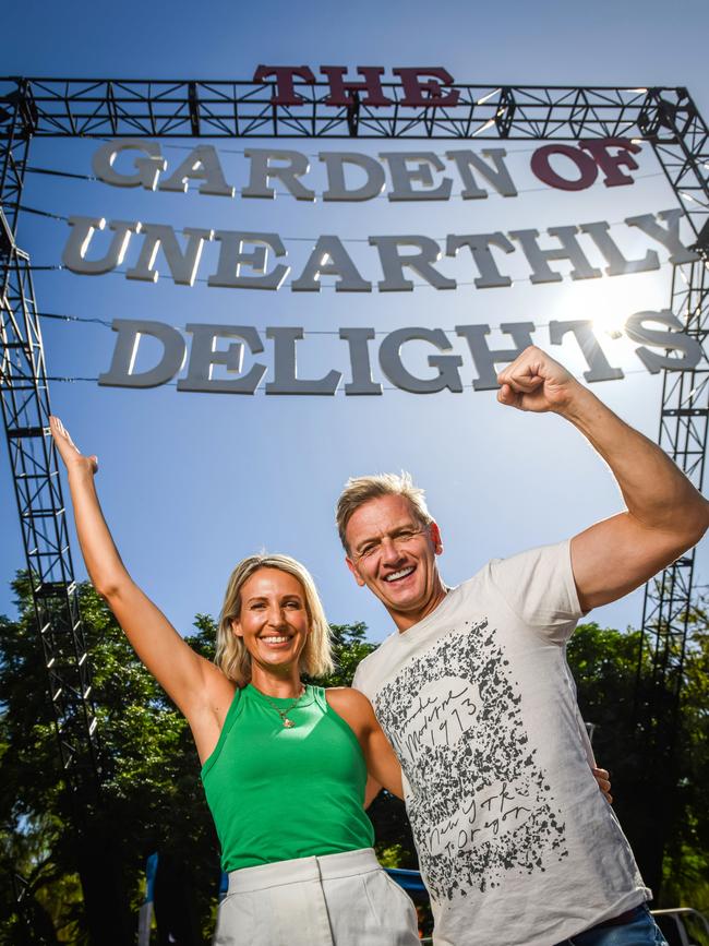 SAFM's Bec &amp; Soda at the Garden of Unearthly Delights. Picture: Naomi Jellicoe