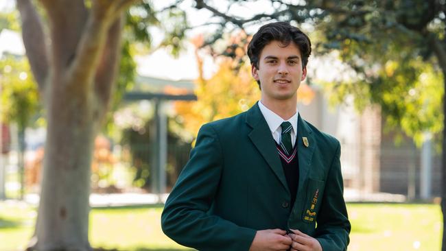 Gippsland Grammar 2021 school captain Connor Hare achieved an ATAR of 98.05.