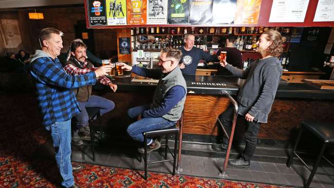 Drinking while standing will be permitted in pubs, bars and nightclubs with unvaccinated patrons banned from entering from December 15. Picture: Zak Simmonds