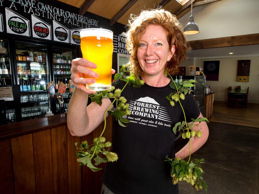 Forrest Brewing Company co-owner Sharon Bradshaw. Picture Jay Town.