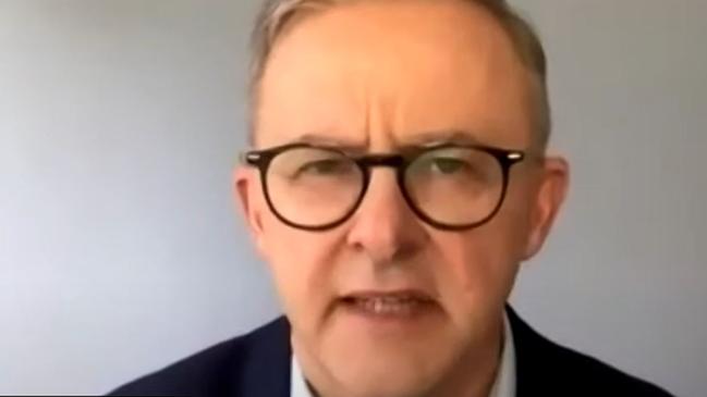 Opposition Leader Anthony Albanese appears on the ABC on Friday.