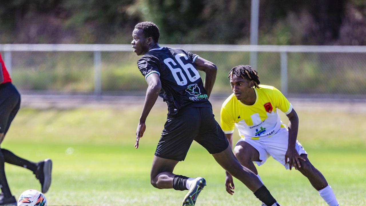 Players participating at the Multicultural Cup on Cornelian Bay sports fields. Picture: Linda Higginson