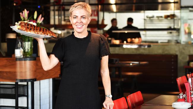 Owner of Ribs &amp; Rumps Townsville Carolyn McManus. Picture: Zak Simmonds