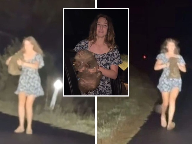 The US influencer who was filmed taking a wombat from its mother has released a statement.