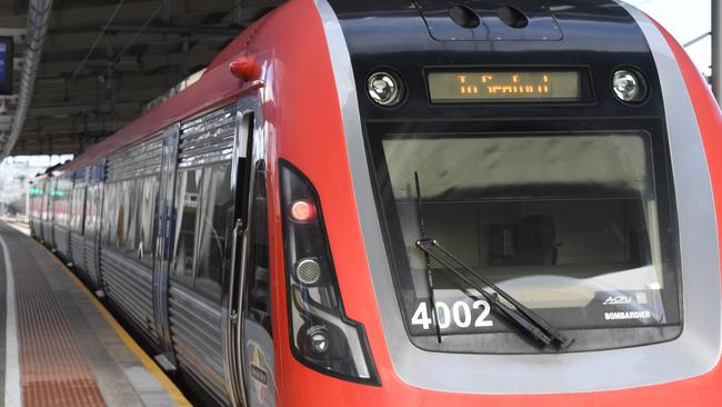 FILE PHOTOS OF ADELAIDE TRANSPORT.Adelaide Metro. Stock photos of Trams, Busses, Trains around Adelaide CBD Goodwood Train Station on the 3rd July, 2020. Picture: Tricia Watkinson