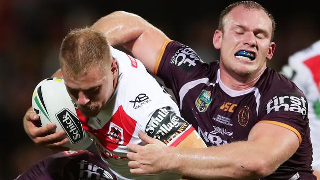 Jack De Belin was superb for the Dragons against the Broncos.