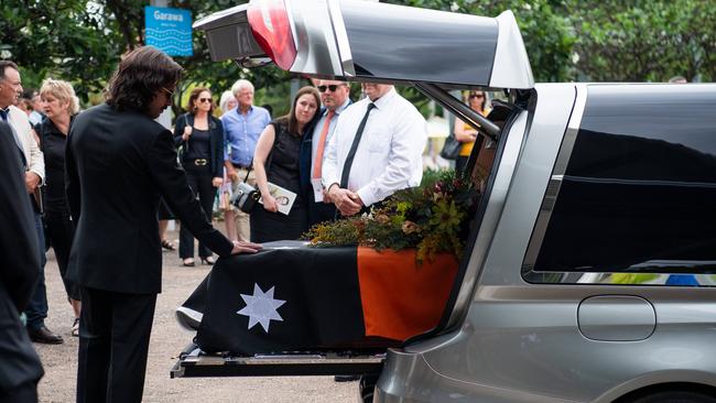 Jourdan Bowen as hundreds paid tribute to respected agriculture industry leader Luke Bowen at a state funeral in Darwin on Tuesday, 17 September 2024. Picture: Pema Tamang Pakhrin