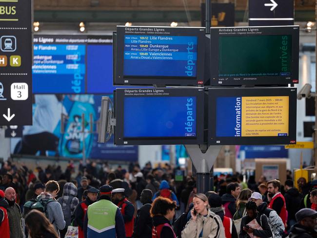 Passengers were blindsided by the incident with many only learning of the news once they arrived at the station. Picture: AFP