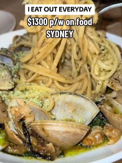 She spends up to $5000 a month on food. Picture: TikTok/@frenchtries