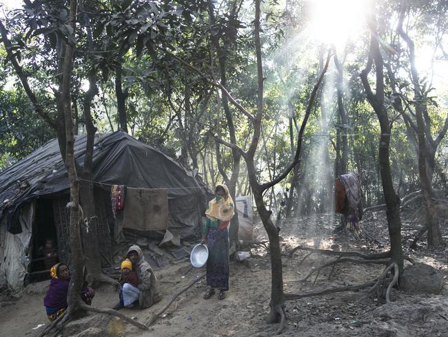 Waves of Rohingya civilians have since fled Myanmar, most living in makeshift camps and refugee centres. Picture: Allison Joyce/Getty Images