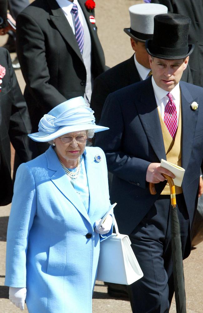 The Queen believed Prince Andrew’s living arrangements at a 30-room mansion on the Windsor estate were becoming “unsustainable”. Picture: AFP