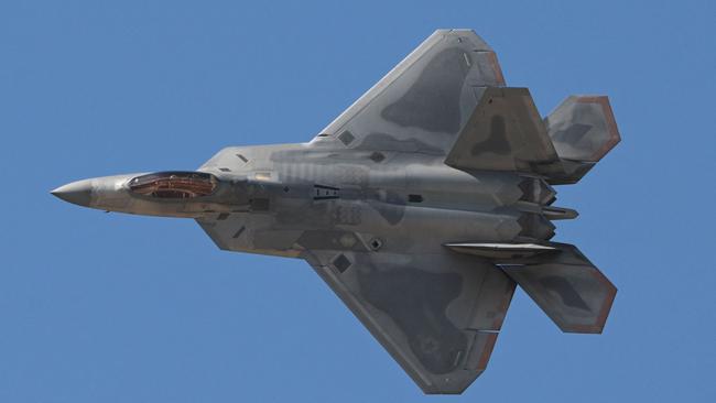 A US F-22 Raptor (Photo by RODRIGO ARANGUA / AFP)