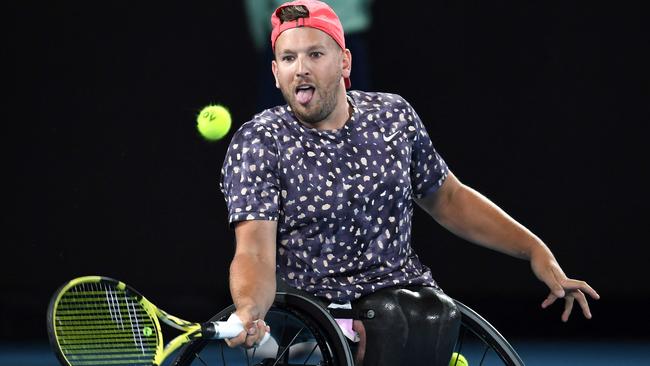 Dylan Alcott will play his final slam in Australia. Picture: AFP