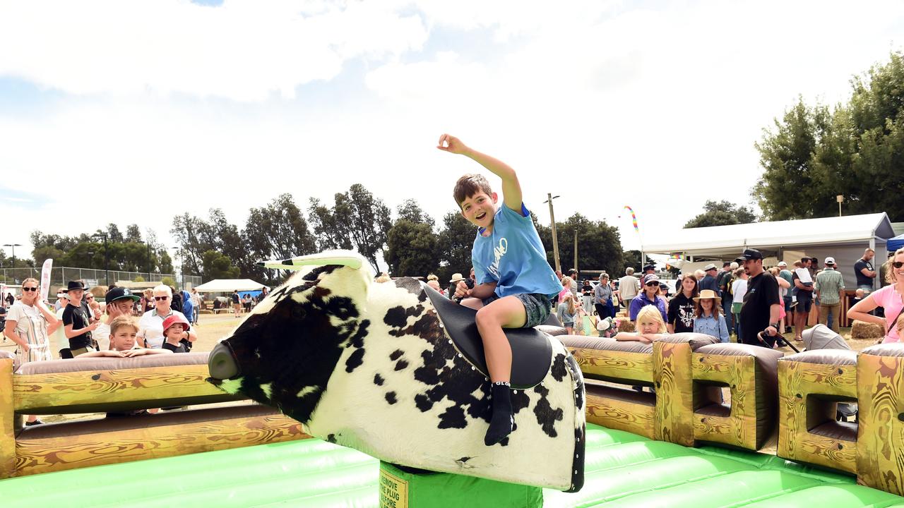 Bellarine Ag Show. Oliver David age 11 at the Bellarine Agriculture Show. Picture: David Smith