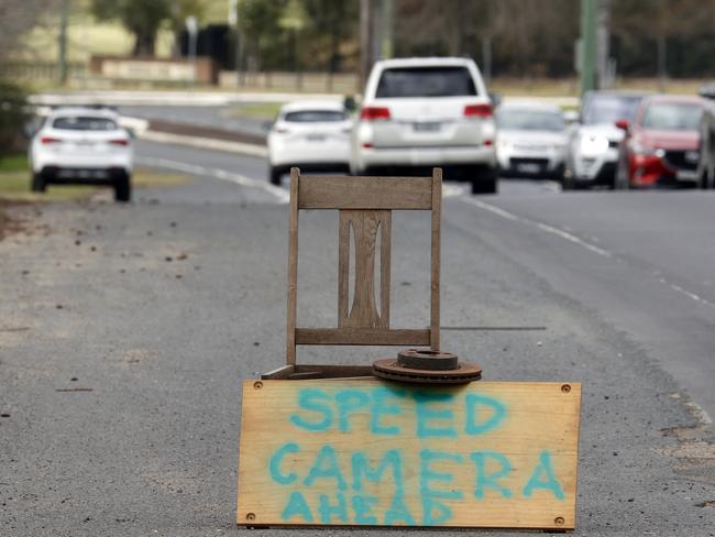 Low-range speeding fine revenue that have clocked less than 10km over the limit bolstered Treasury coffers by 855 per cent compared with the previous year, clocking in at $47m. Picture: Jonathan Ng