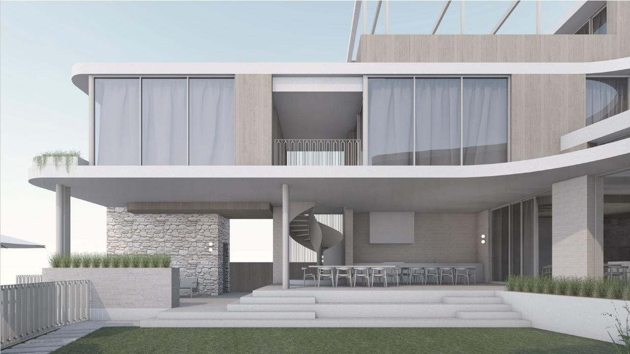 Artist impression of a mansion proposed for a site on Broadbeach Waters' Andrea Ave