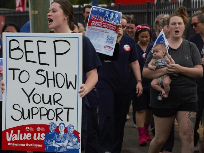 Coffs Harbour public health nurses Stop Work meeting on Wednesday AUgust 28.