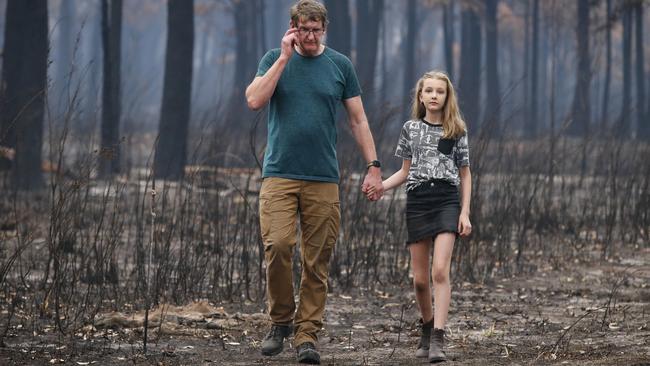 The Trellegas after the bushfire. Picture: David Caird