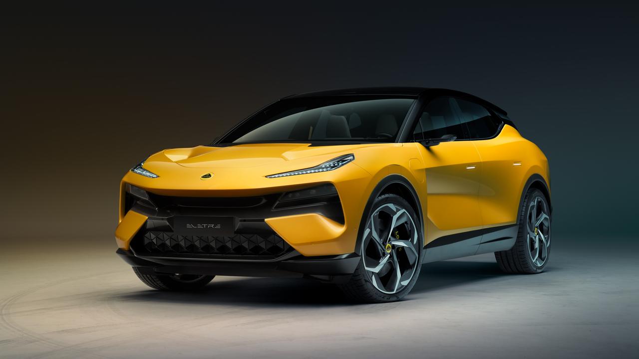 There’s a dash of Lambo to the Lotus’ front-end looks.