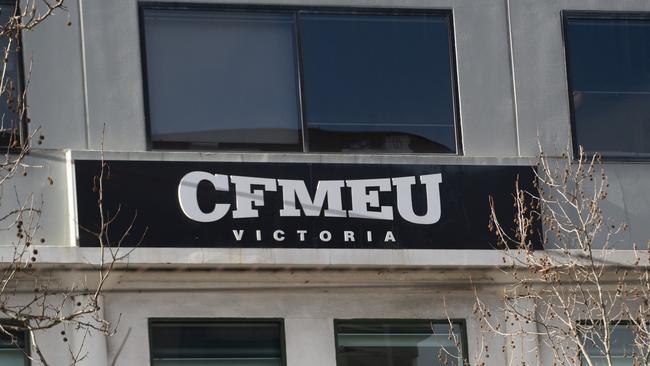 The construction and general division of the CFMEU has now been suspended from the Australian Council of Trade Unions. Picture: Newswire / Nicki Connolly