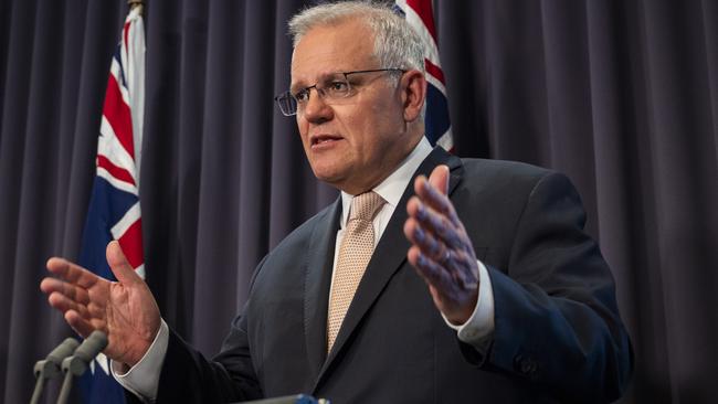 Prime Minister Scott Morrison has revealed his net zero plan. Picture: NCA NewsWire / Martin Ollman