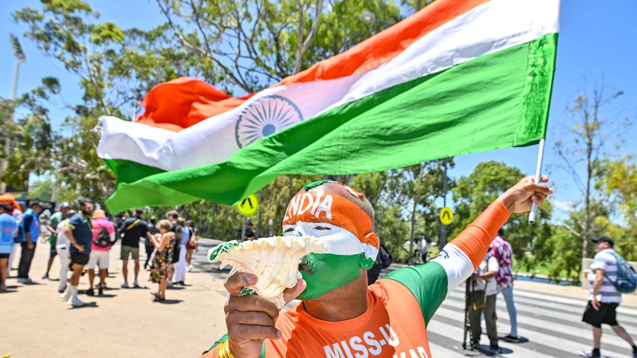 DECEMBER 7, 2024: Indian fan Sudhir Kumar Gautamat during the second day of the second test at Adelaide Oval. Picture: Brenton Edwards