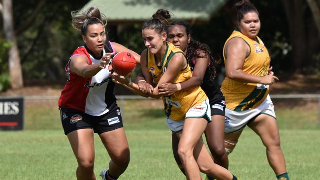 The Southern Districts women will take on St Mary's in Round 5 of the 2022-23 NTFL season. Picture: Tymunna Clements / AFLNT Media