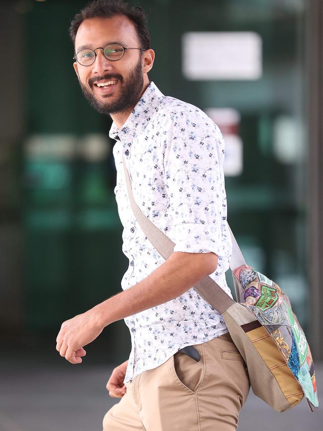 Councillor Jonathan Sri following his court victory today. Picture: Annette Dew