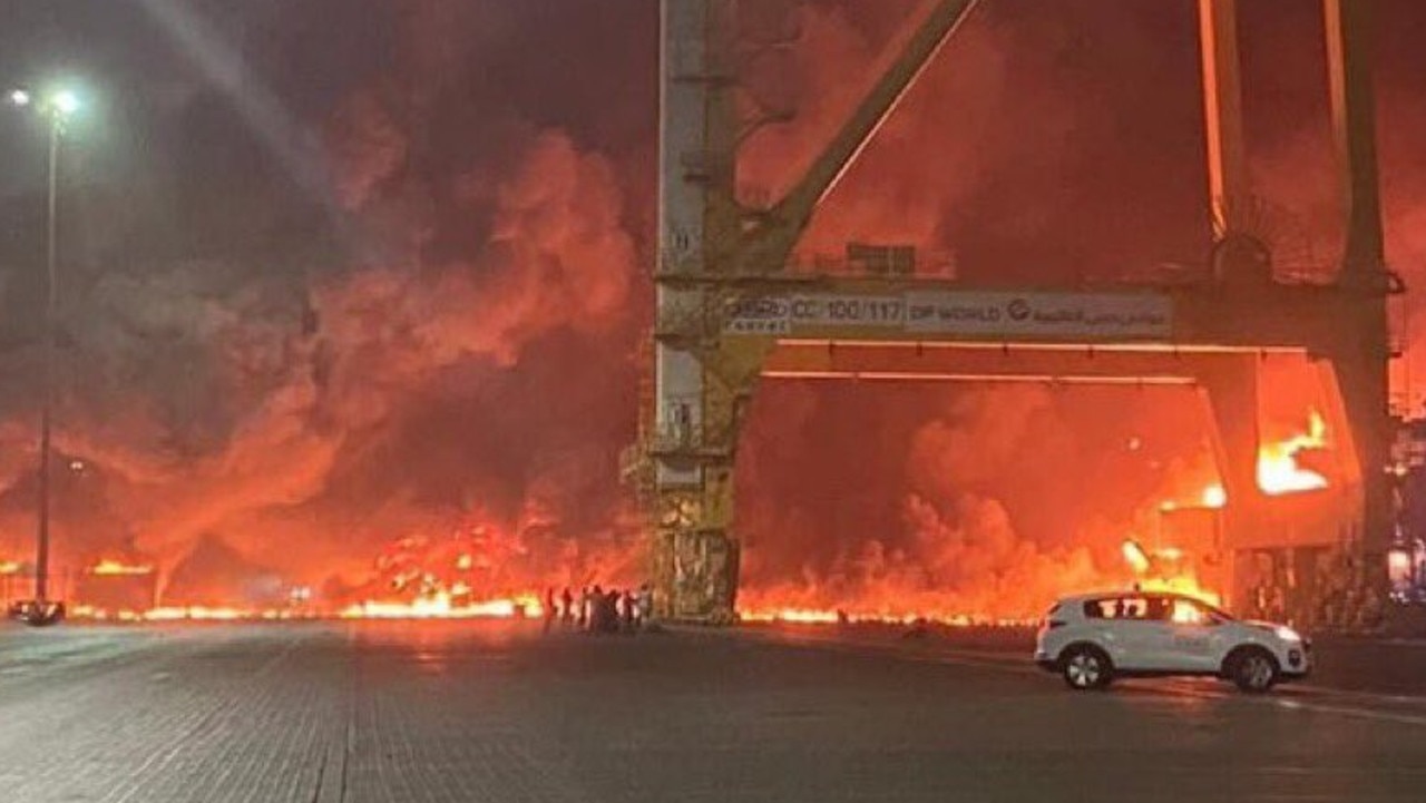 The explosion was heard across Dubai. Picture: Twitter