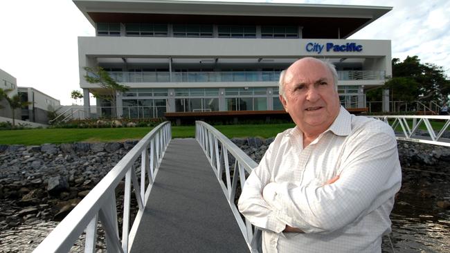 City Pacific CEO Phil Sullivan outside his company headquarters at Broadbeach in 2008.